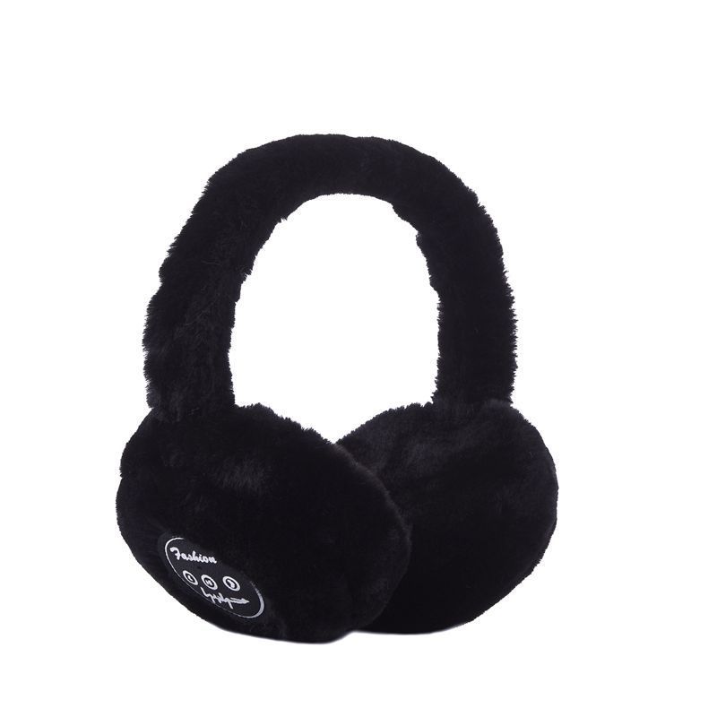 Faux Rabbit Fur Plush Bluetooth Warm Earmuffs - Image 2