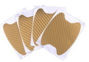 4pcs Set Of Door Stickers Carbon Fiber Scratch-resistant Car Handle Stickers - Image 6