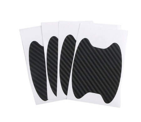 4pcs Set Of Door Stickers Carbon Fiber Scratch-resistant Car Handle Stickers - Image 7