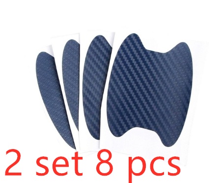 4pcs Set Of Door Stickers Carbon Fiber Scratch-resistant Car Handle Stickers - Image 8