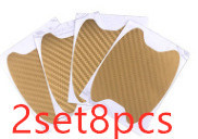 4pcs Set Of Door Stickers Carbon Fiber Scratch-resistant Car Handle Stickers - Image 4