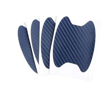 4pcs Set Of Door Stickers Carbon Fiber Scratch-resistant Car Handle Stickers - Image 9