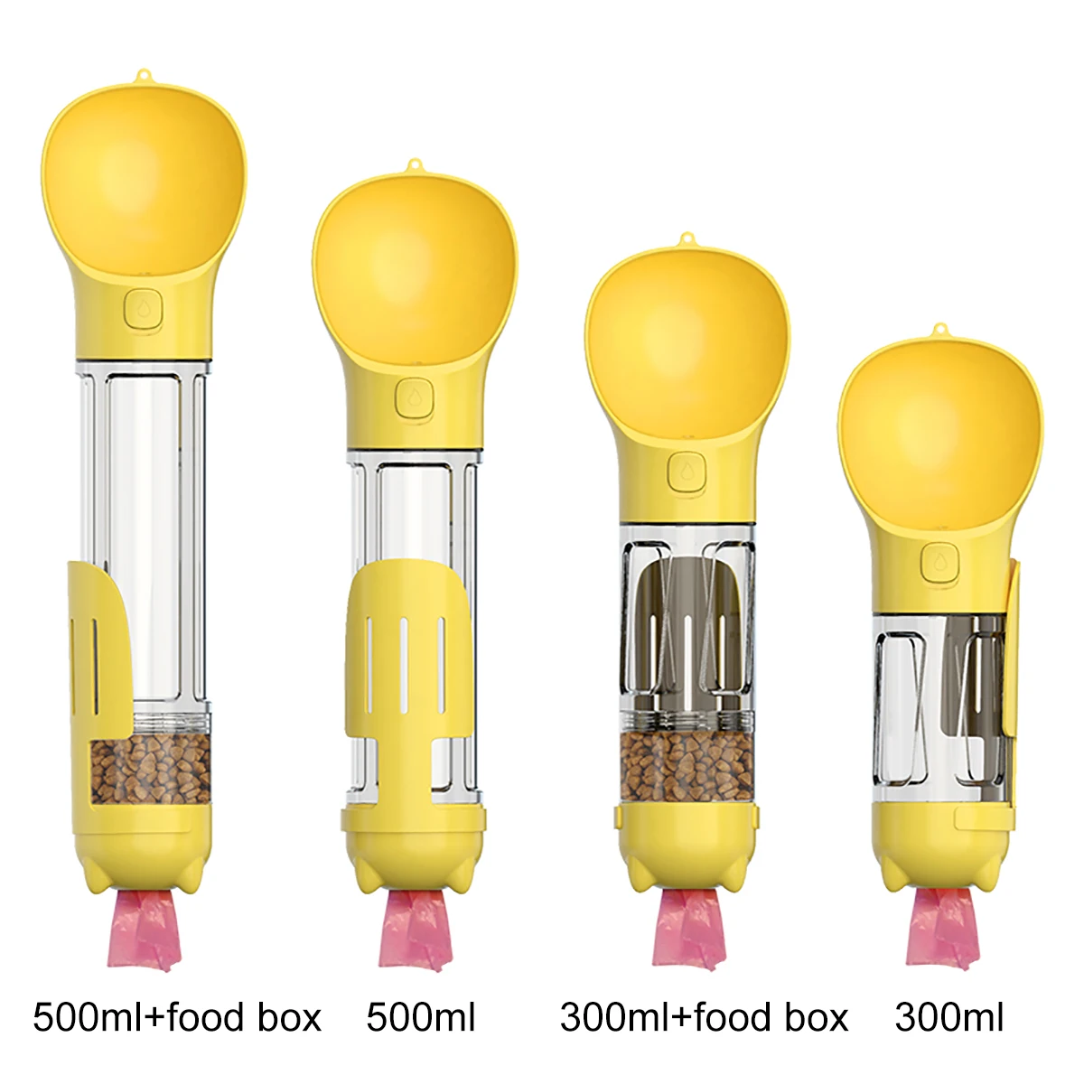 KOMMILIFE Portable Cat Dog Water Bottle Food Feeder Drinker Poop Dispenser 3 In 1 Leak-proof Multifunctional Dog Waterer Bottle - Image 12