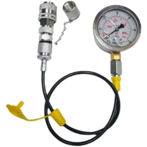 For excavator quick connector pressure gauge pressure test hose connector hydraulic pump test connector