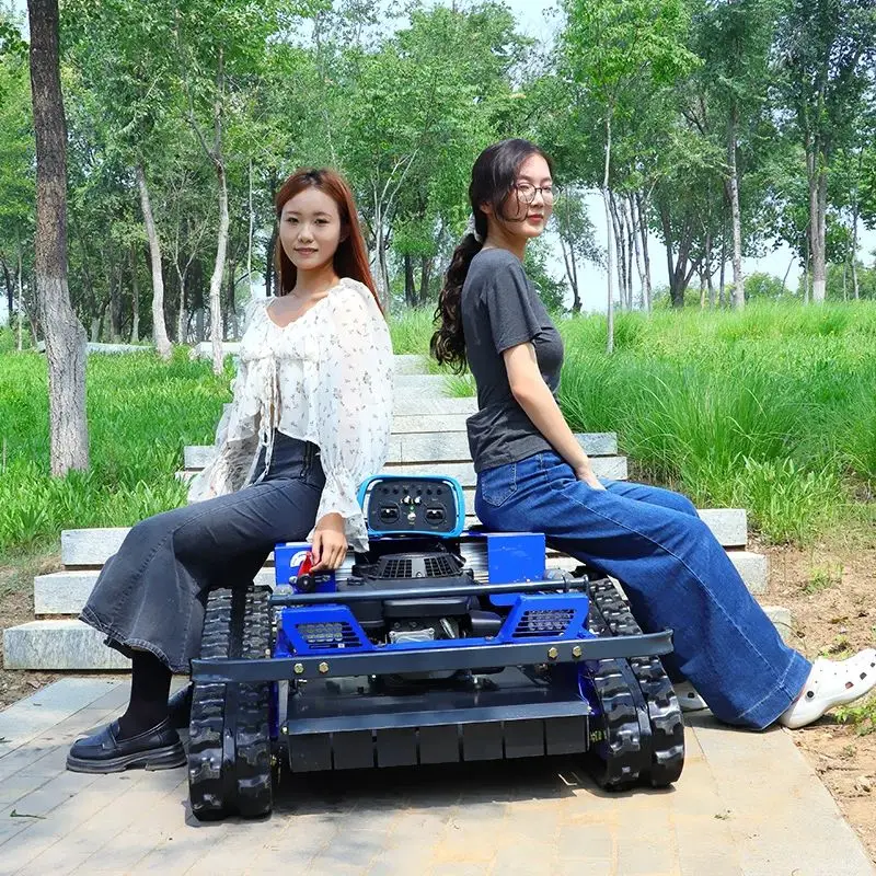 Customized CE EPA all terrain lawn mower, agricultural rubber track remote control robot lawn mower - Image 2