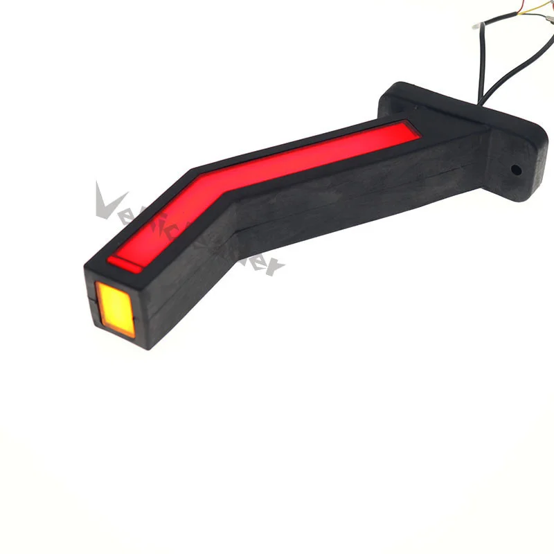 2PCS LED Neon Stalk Side Marker Light 12V 24V Truck Trailer Warning Indicator Position Lamp Universal Waterproof Amber Red White - Image 2