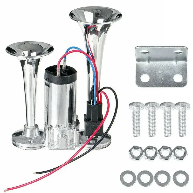600DB Horn 12V Super Loud Car Electric Horn Dual Trumpets Air Horn Speaker For Car SUV Vehicle Boat Train Motorcycle RV Truck - Image 2