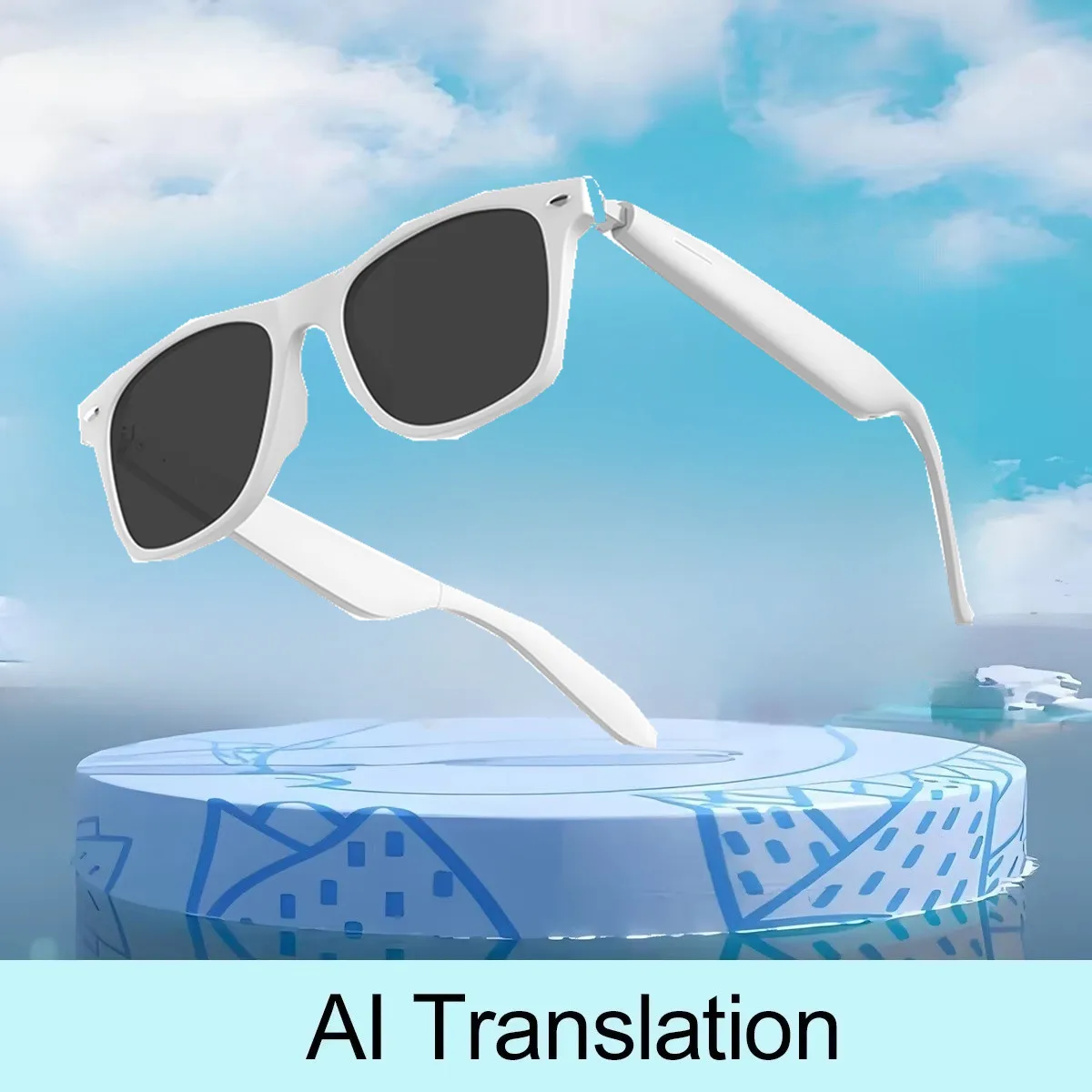 2026 New AI Translation Smart Glasses Bluetooth Call Headphones UV Protective Lenses Connected Bezel Outdoor Sports Sunglasses - Image 8