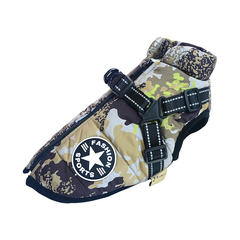 Winter Warm Large Pet Dog Jacket with Harness Waterproof Big Dog Coat for Labrador Chihuahua French Bulldog Outdoor Dog Clothes - Image 17
