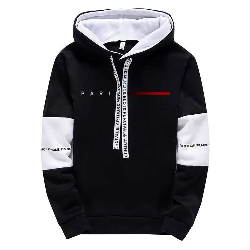 Men's Hooded Sweatshirts Sweatpants Paris Fashion Hoodie Streetwear Male All Season Daily Casual Sports Pullover Jogging Pants - Image 3