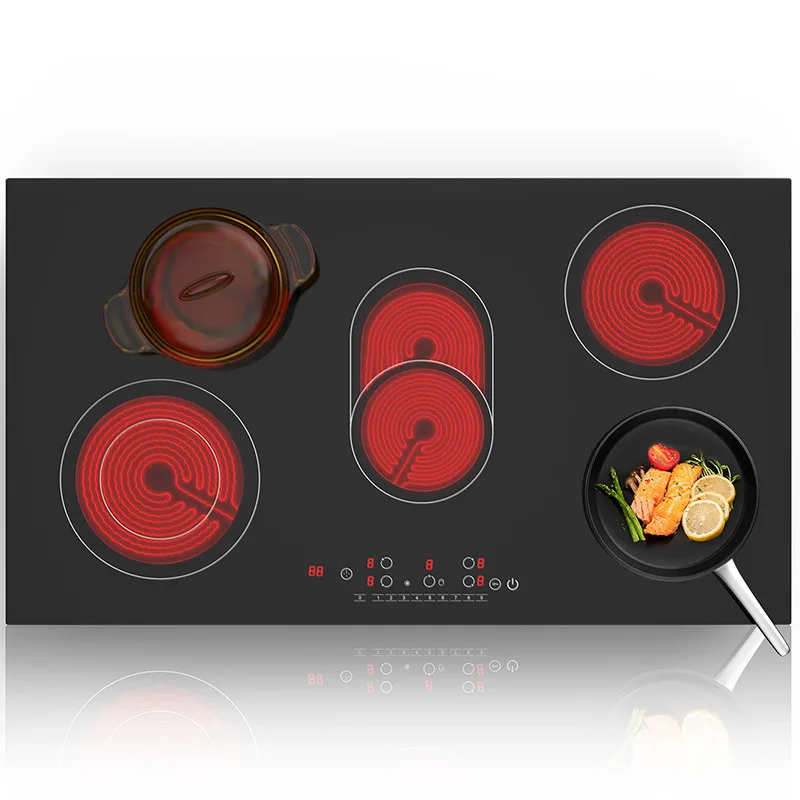 5 Burners Built-in Induction Stove High-power Electric Ceramic Stove Induction Cooker For Household Commercial Cooking 110V 220V