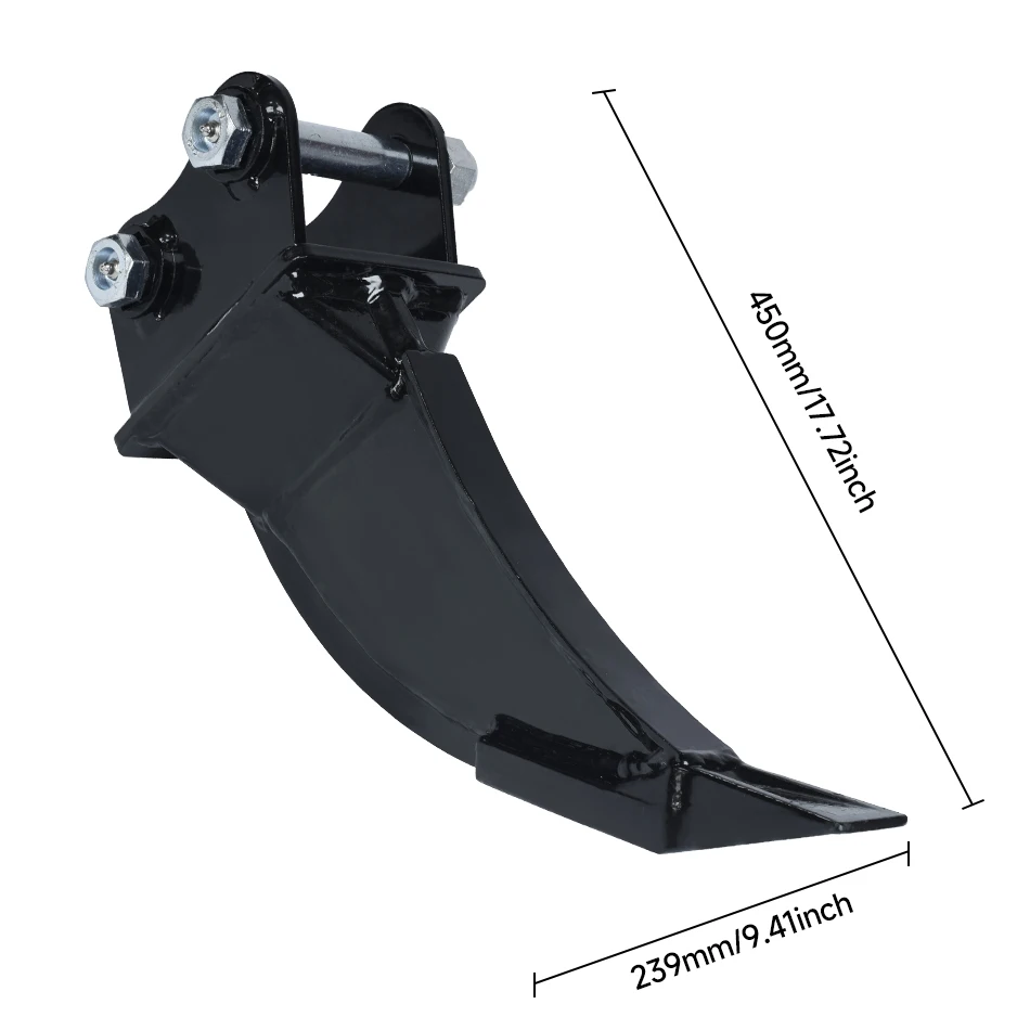 Mini Excavator Ripper Small Excavator Loosener Attachments Small Digger Steel Ripper For Family Farm Digging Garden Work - Image 3
