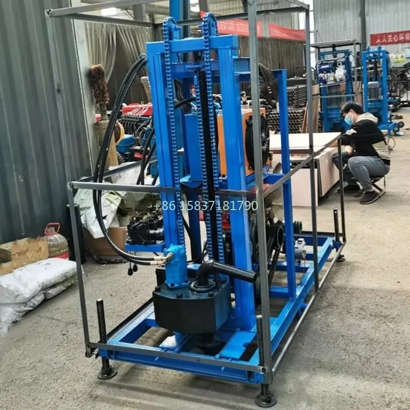 100 Meter Drilling Rig Machine Small Borehole Mini 200m Water Well Drill Rig Machine Crawler Chassis Drilling Rig - Image 5