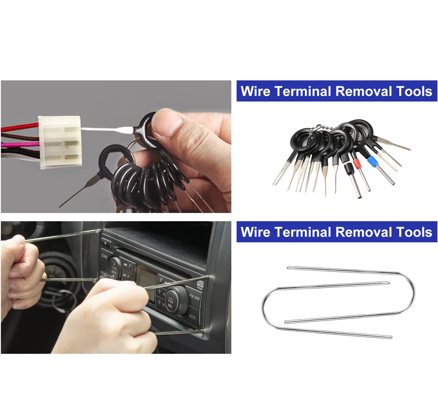 Car Interior Disassembly Tool Trim Removal Tools Kit Auto Removal Tool Kit Door Panel Radio Stereo Audio Dash Terminal Removal - Image 4