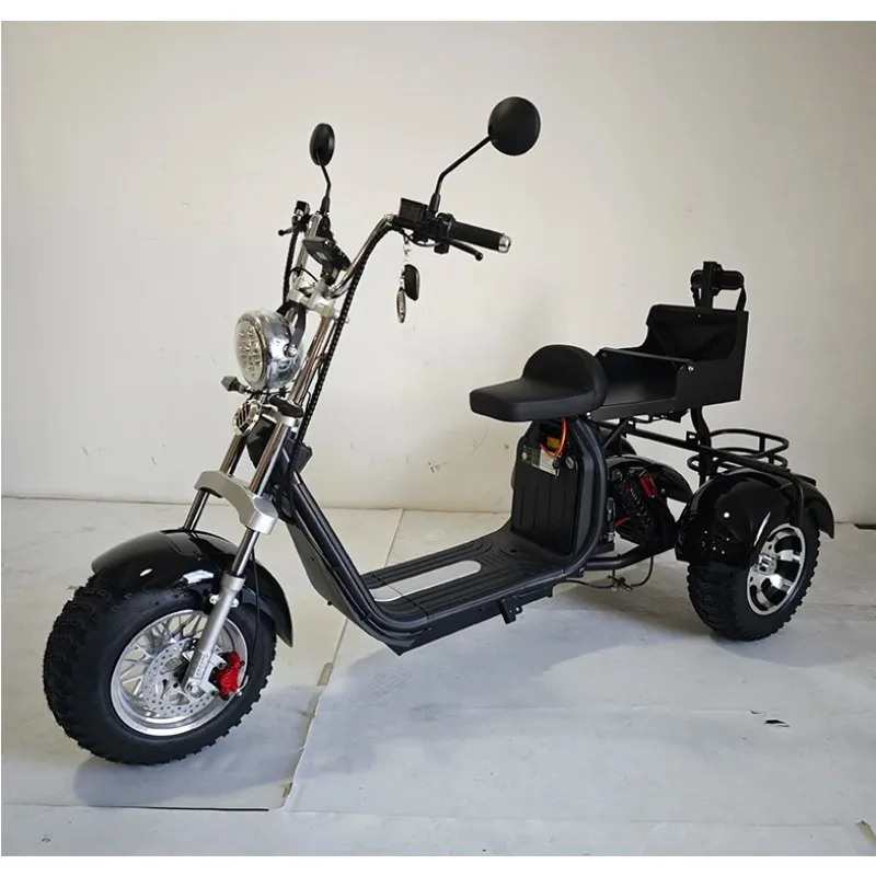 Brand New US/EU Warehouse 2000w 60v12ah/20ah lithium battery citycoco fat tire 3 wheel electric mobility scooters with golf bag - Image 2
