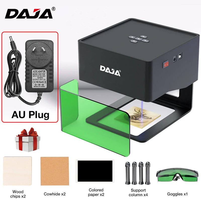 DAJA DJ6 Mini Portable Laser Engraver Diy Bluetooth Machine Painted Dog Tag Paper Leather Wooden Plastic Logo CNC Machine - Image 7