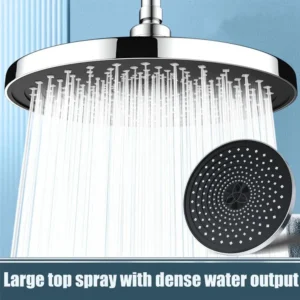 Pressurized Single Head 25cm Top Spray Large Water Volume Booster Shower Head Home Bathroom Shower Head Set