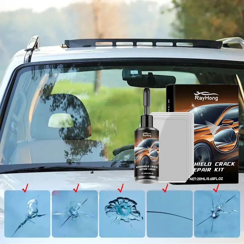 Windshield Crack Repair Fluid Car Window Repair Resin Windscreen Scratch Crack Restore Fluid Glass Curing Glue Car Accessories - Image 2