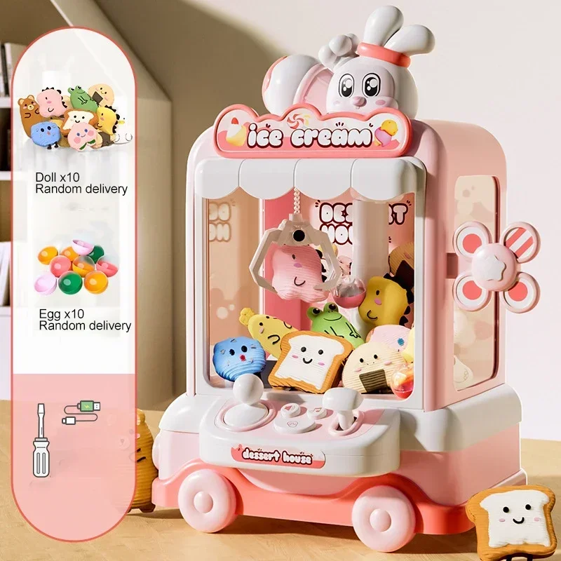 Big Size DIY Doll Machine Kids Coin Operated Play Game Mini Claw Catch Toy Crane Machines Music Doll Children Xmas Gifts Toys - Image 10