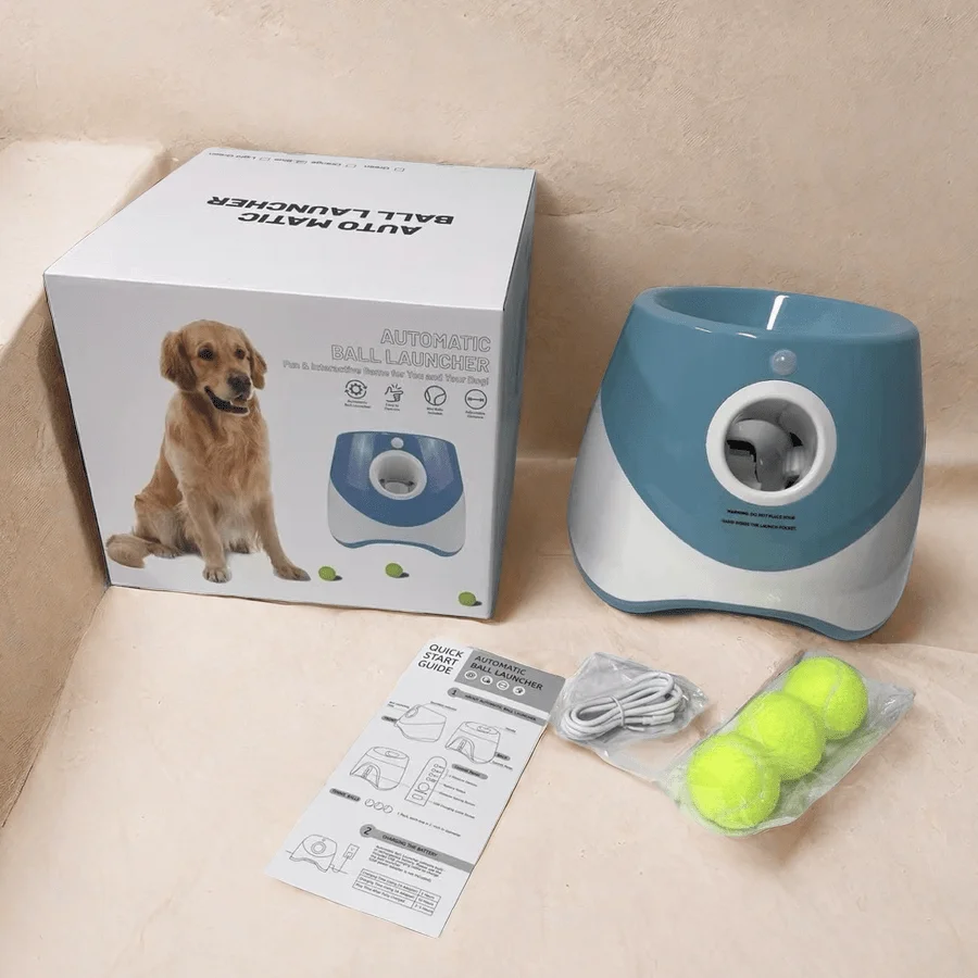 Dog Launcher Automatic Dogs Chase Toy Tennis Throwing Pinball Machine Fun Interactive Throw Rechargable Catapult USB Charging - Image 7