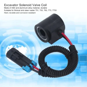 Excavator Solenoid Valve Coil Wear Resistant Solenoid Coil Anti Corrosion 6309311 ABS Aluminum Alloy for Replacement