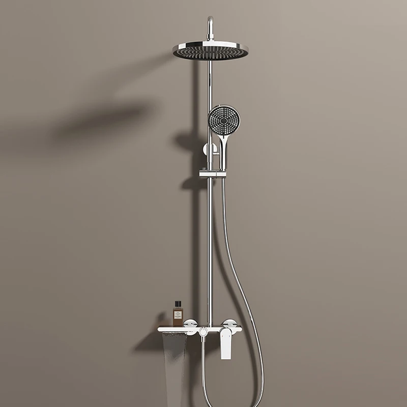 Modern VGX Luxury Shower System Set Bathroom Shower Faucet Set 3-way Rainfall Shower Set Shower Mixer Crane with Hand Shower Set Gold Black - Image 10