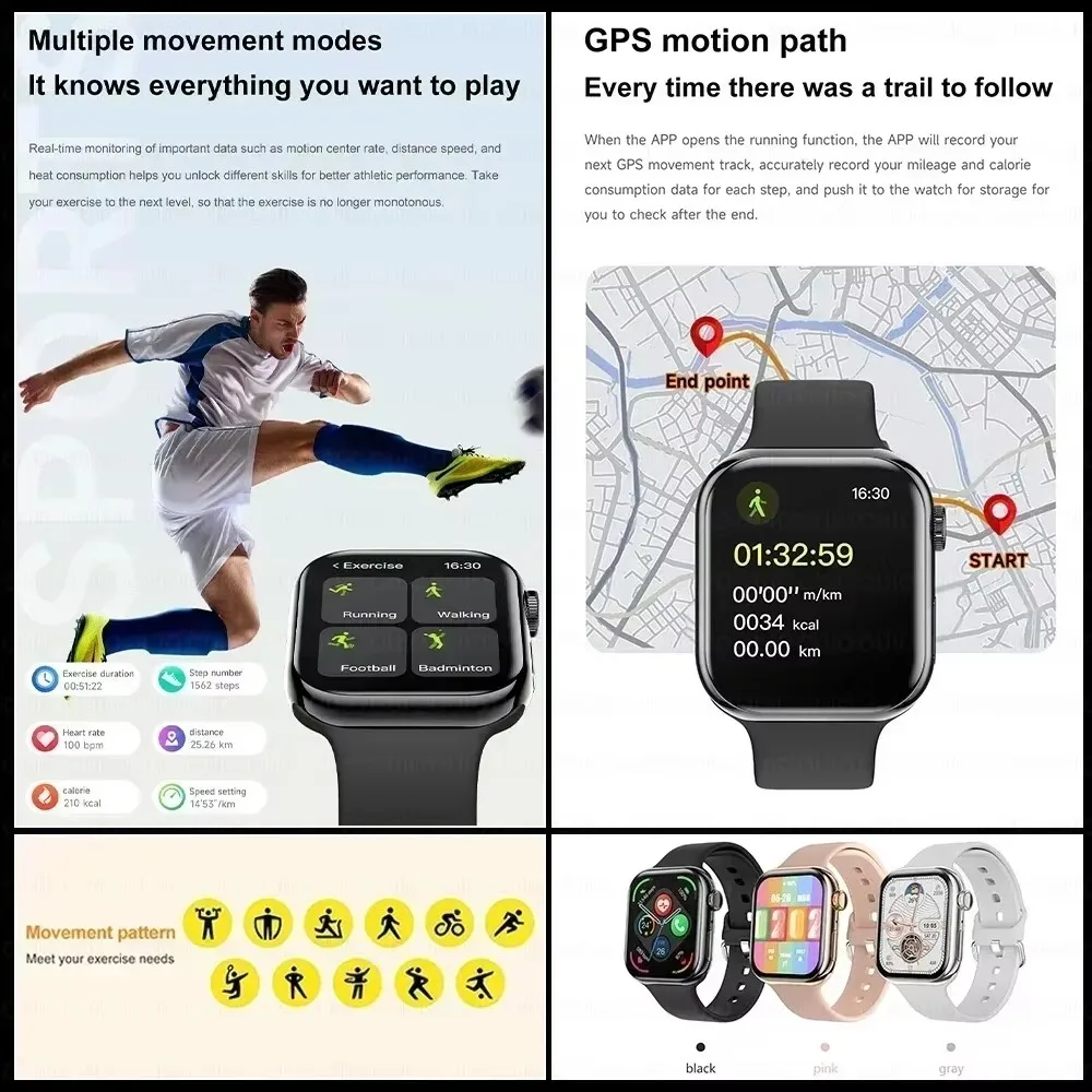2026 GPS Smart Watch Series 10 For Apple Watch X 10 Memory Music Video Bluetooth Call Waterproof NFC Smartwatch For Android IOS - Image 4