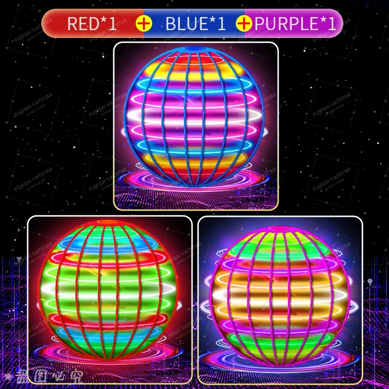 Flying Ball Children's Hand Controlled Color LED Cosmic Globe 360 ° Rotating Suspension Ball Suitable for Indoor and Outdoor Toy - Image 11