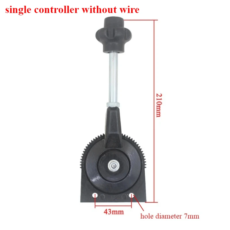 Hand Throttle Control for Excavator Harvester Tractor Ship Manure Spreader Throttle Cable Assembly Self-locking Controller - Image 8