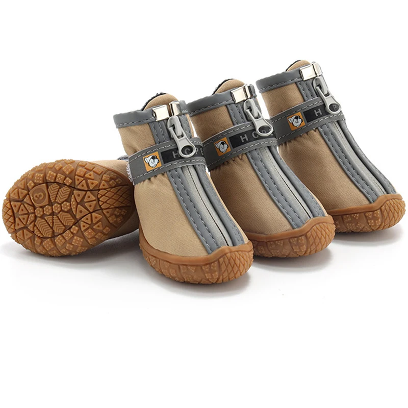 Dog Shoes Non-Slip Soles Thick Plush Protection Paw Pet Shoes Warm For Dog Non-Slip Dog Shoes Breathable Climbing Pets Booties - Image 10