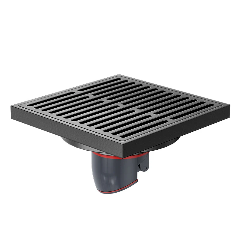 VGX Brass Floor Drain Stripe Anti-Odor Drain Valve Cover Shower Trap Drains Kitchen Bathroom Laundry Room Bathroom Accessories - Image 7