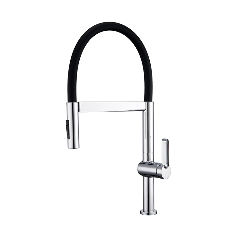 VGX Brushed Kitchen Faucet Sink Faucets Rubber Pull Down Stream Sprayer Taps Rotatable Kitchen Mixer Water Tap Hot Cold Crane - Image 7