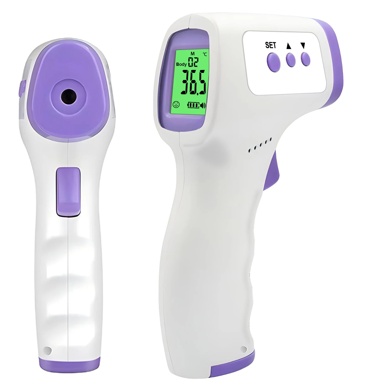 Digital Infrared Thermometer Forehead Body Non-Contact Fever Thermometers Or Medical Portable Finger Pulse Oximeter Blood Oxygen - Image 2