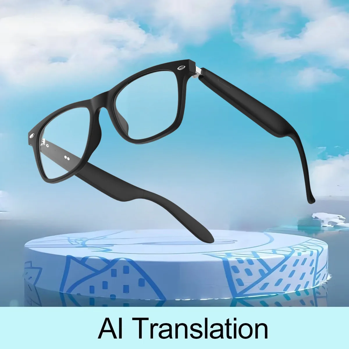 2026 New AI Translation Smart Glasses Bluetooth Call Headphones UV Protective Lenses Connected Bezel Outdoor Sports Sunglasses - Image 7