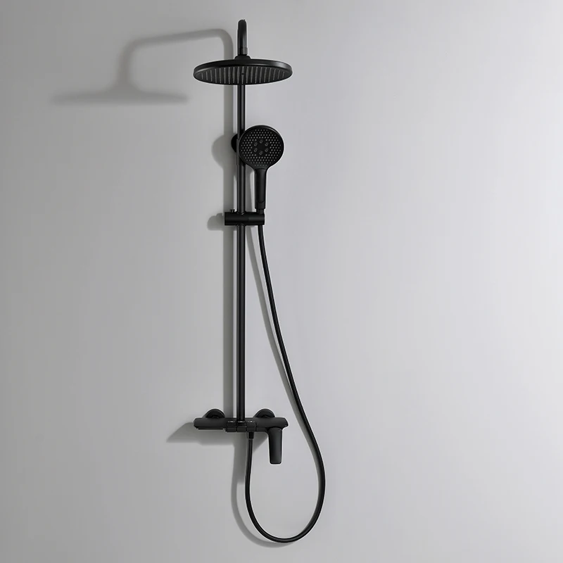 VGX Modern Shower System Set Gold Bathroom Shower Head Set Luxury Shower Faucet Set 3-way Rainfall Shower Mixer Crane Black Grey Chrome - Image 9