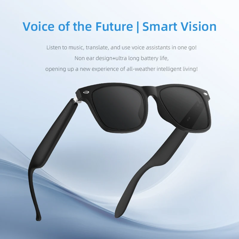 2026 New AI Translation Smart Glasses Bluetooth Call Headphones UV Protective Lenses Connected Bezel Outdoor Sports Sunglasses - Image 6