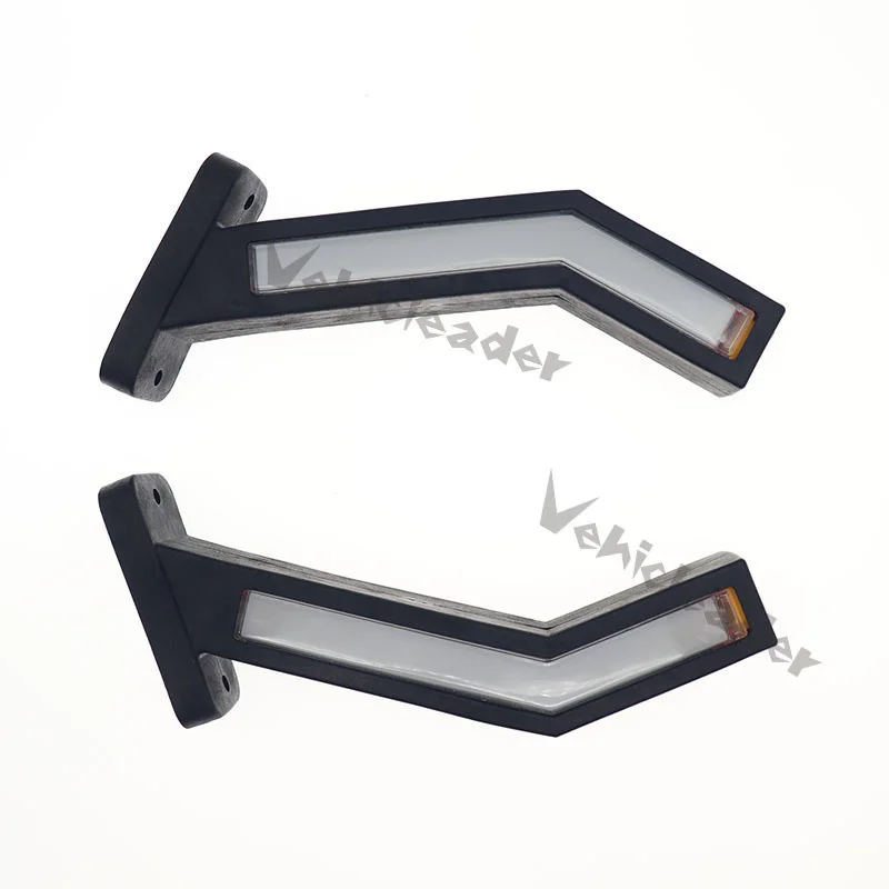 2PCS LED Neon Stalk Side Marker Light 12V 24V Truck Trailer Warning Indicator Position Lamp Universal Waterproof Amber Red White - Image 3