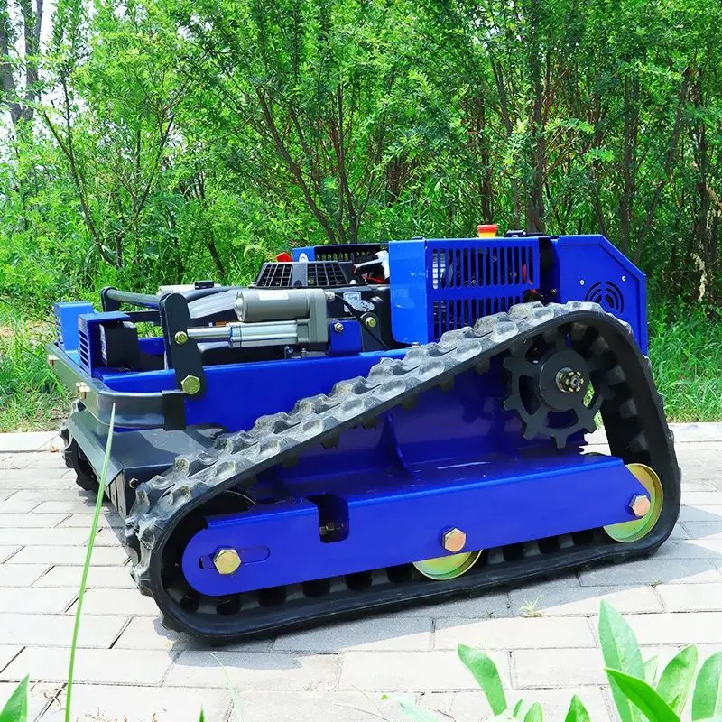 Customized CE EPA all terrain lawn mower, agricultural rubber track remote control robot lawn mower - Image 4