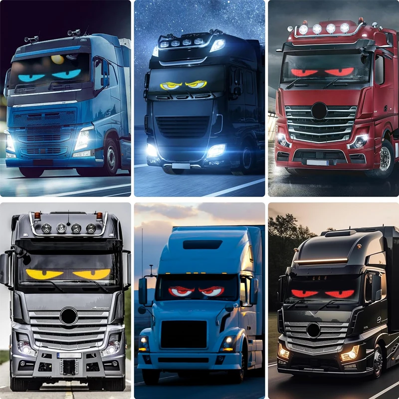 Devil Eyes Light for Car Truck Windshield Programmable LED Display Flexible Soft Screen DIY Bluetooth APP Remote Control - Image 6