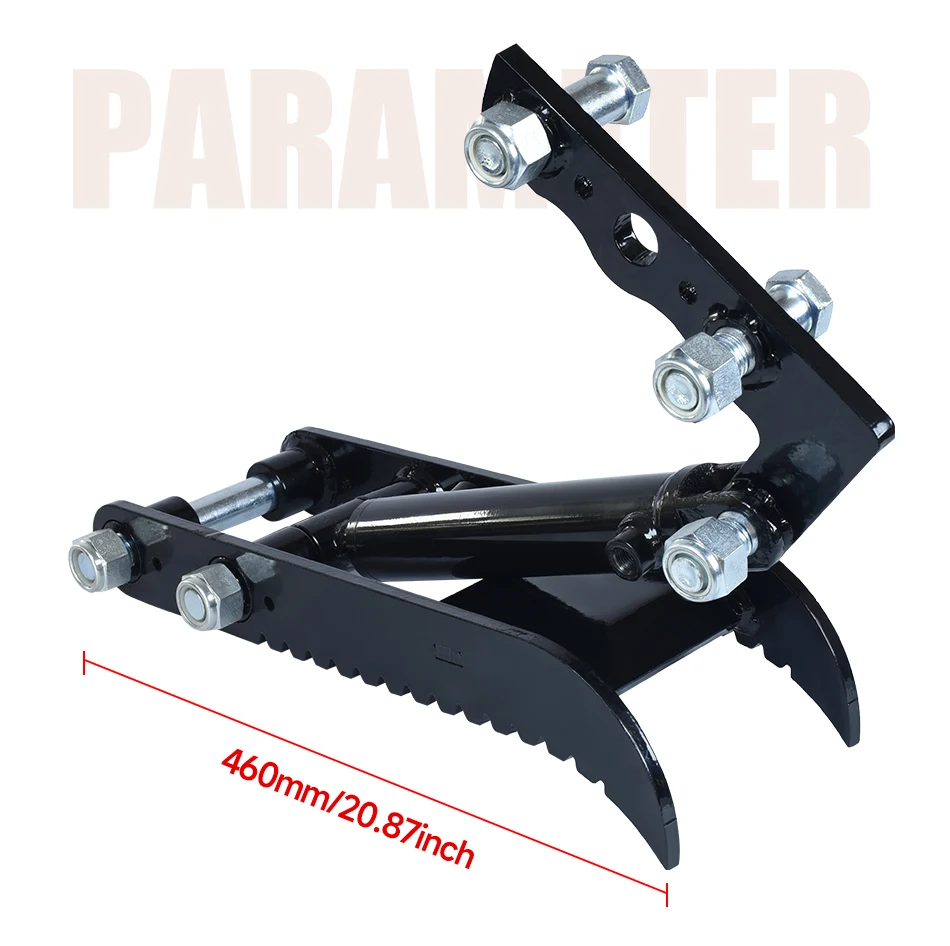 Hydraulic Thumb Clamp For Mini Excavator, Mini Excavator Attachments - Metal Grab Thumb Clamp With L-Bracket - Image 3
