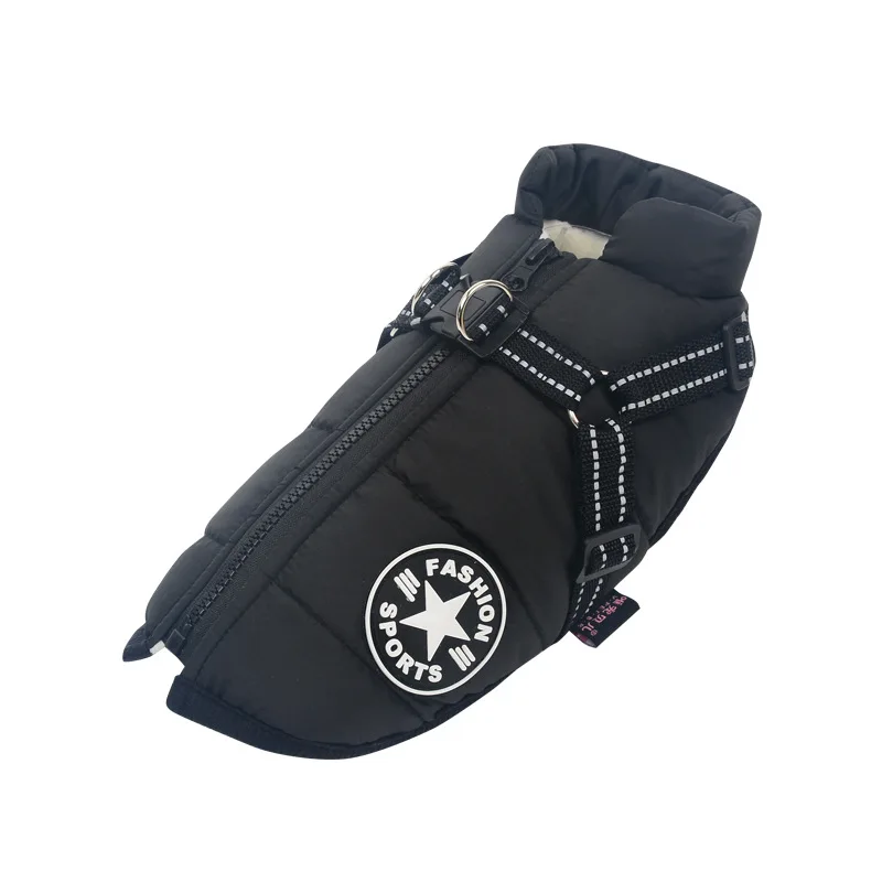 Winter Warm Large Pet Dog Jacket with Harness Waterproof Big Dog Coat for Labrador Chihuahua French Bulldog Outdoor Dog Clothes - Image 10