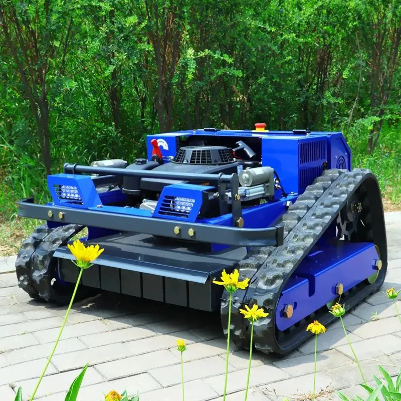 Customized CE EPA all terrain lawn mower, agricultural rubber track remote control robot lawn mower - Image 3