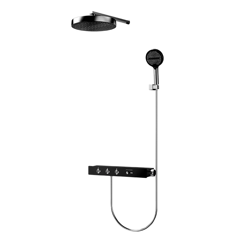 Modern Powerful VGX Thermostatic Shower System Set Luxury Concealed Bathroom Shower Set Brass Rainfall Shower Head Set Gold Shower Faucet Set - Image 9