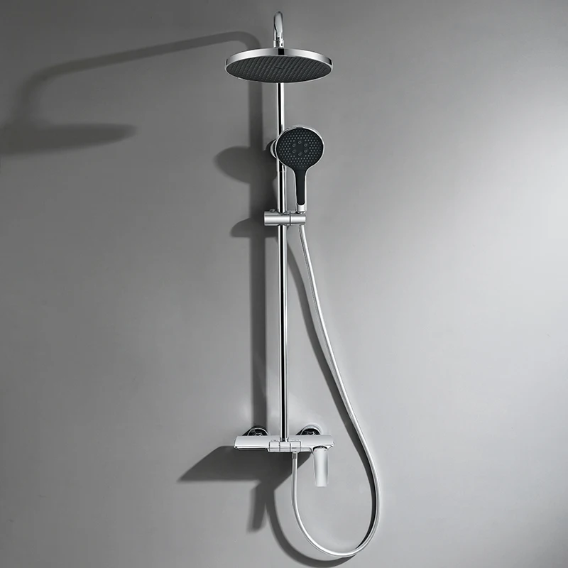 VGX Modern Shower System Set Gold Bathroom Shower Head Set Luxury Shower Faucet Set 3-way Rainfall Shower Mixer Crane Black Grey Chrome - Image 10