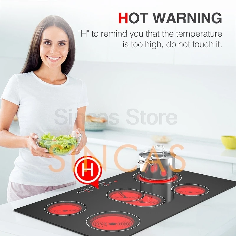 5 Burners Built-in Induction Stove High-power Electric Ceramic Stove Induction Cooker For Household Commercial Cooking 110V 220V - Image 3