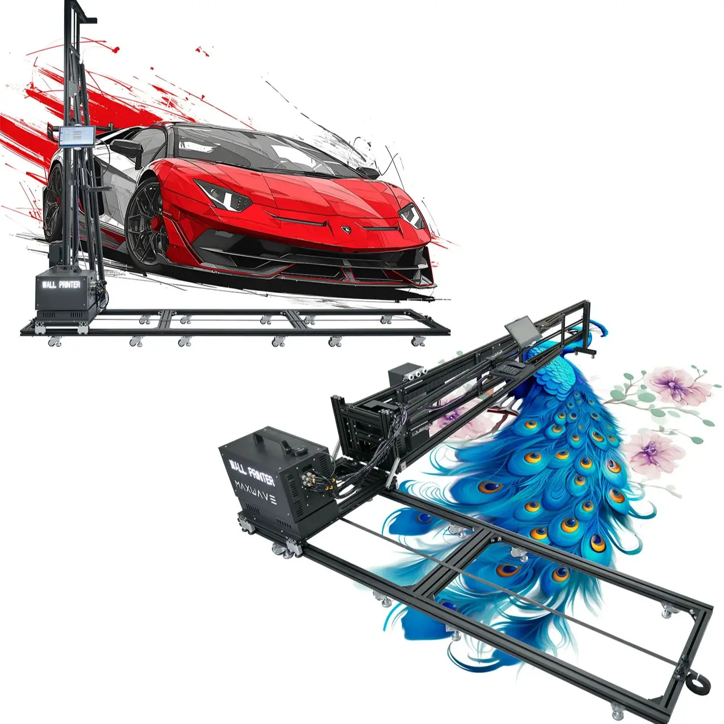 3d Vertical Floor and Wall Printer 2 in 1 Wall Printing Machine Ground Printing Glass Wood Ceramic Printing +7 Color UV Ink - Image 7