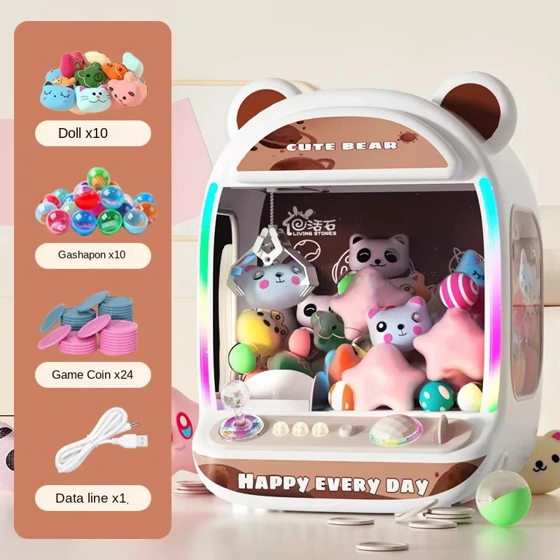 Big Size DIY Doll Machine Kids Coin Operated Play Game Mini Claw Catch Toy Crane Machines Music Doll Children Xmas Gifts Toys - Image 8
