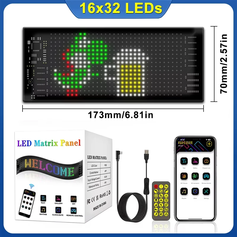 Devil Eyes Light for Car Truck Windshield Programmable LED Display Flexible Soft Screen DIY Bluetooth APP Remote Control - Image 8