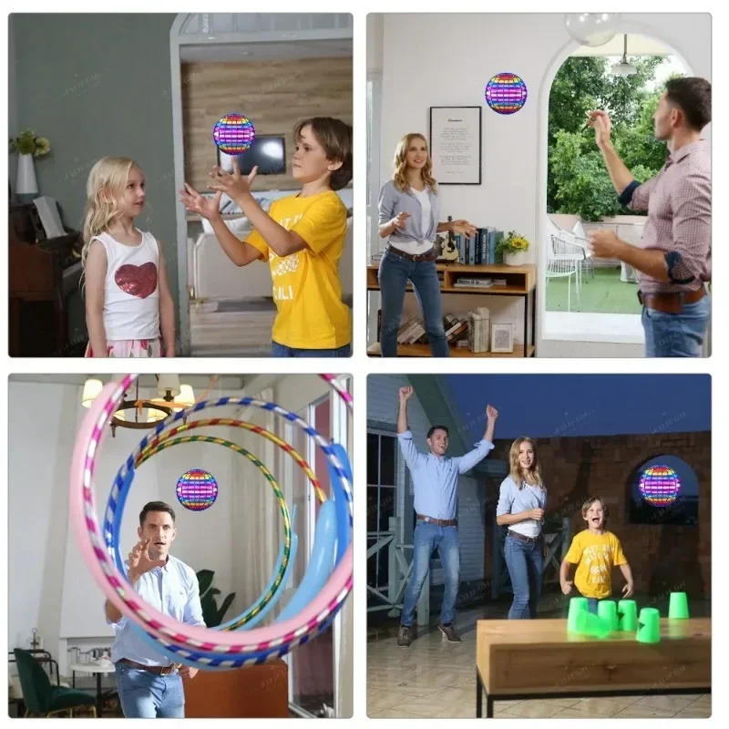 Flying Ball Children's Hand Controlled Color LED Cosmic Globe 360 ° Rotating Suspension Ball Suitable for Indoor and Outdoor Toy - Image 6