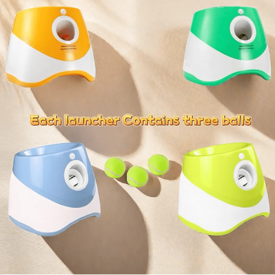 Dog Launcher Automatic Dogs Chase Toy Tennis Throwing Pinball Machine Fun Interactive Throw Rechargable Catapult USB Charging - Image 4